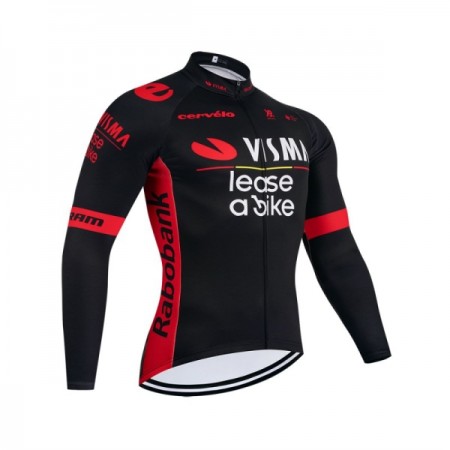 Wielershirt 2026 Visma Lease A Bike Lange Mouw - Zwart Wielershirt 2026 Visma Lease A Bike Lange Mouw - Zwart