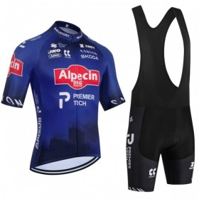 Fietskleding (Fietsshirt + Korte Koersbroek) 2026 Alpecin Premier Tech - Blauw