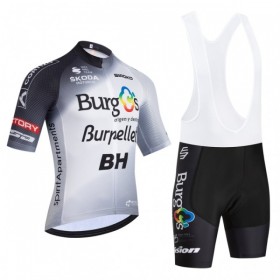 Fietskleding (Fietsshirt + Korte Koersbroek) 2026 Burgos Burpellet BH - Wit