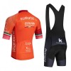 Fietskleding (Fietsshirt + Korte Koersbroek) 2026 Euskaltel Euskadi - Oranje