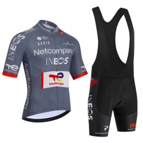 Fietskleding (Fietsshirt + Korte Koersbroek) 2026 Netcompany Ineos Gray Version