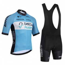 Fietskleding (Fietsshirt + Korte Koersbroek) 2026 Omega Pharma - Blauw