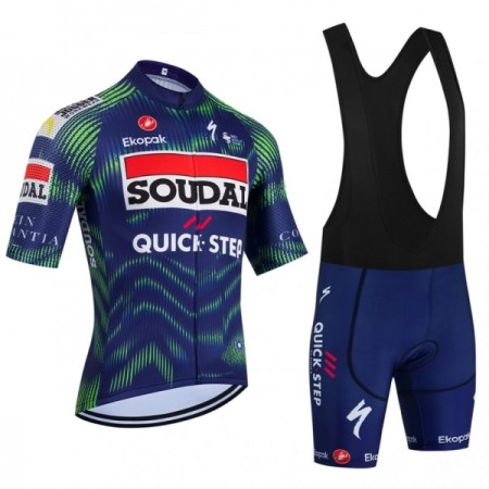 Fietskleding (Fietsshirt + Korte Koersbroek) 2026 Soudal Quick Step - Blauw Fietskleding (Fietsshirt + Korte Koersbroek) 2026 Soudal Quick Step - Blauw
