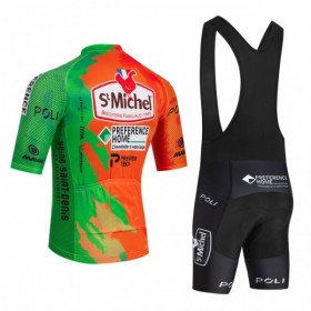 Fietskleding (Fietsshirt + Korte Koersbroek) 2026 St Michel - Oranje