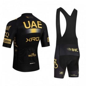 Fietskleding (Fietsshirt + Korte Koersbroek) 2026 UAE TEAM EMIRATES XRG - Geel