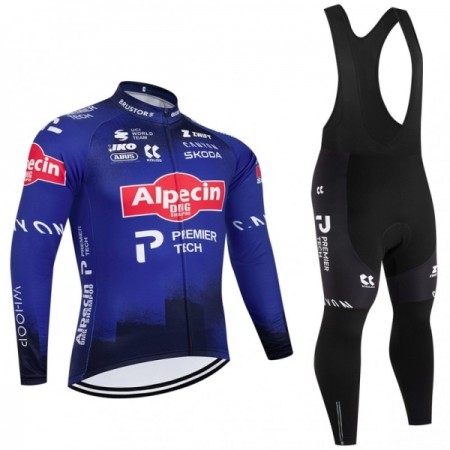 Fietskleding (Fietsshirt Lange Mouw + Lange Koersbroek) 2026 Alpecin Premier Tech - Blauw Fietskleding (Fietsshirt Lange Mouw + Lange Koersbroek) 2026 Alpecin Premier Tech - Blauw