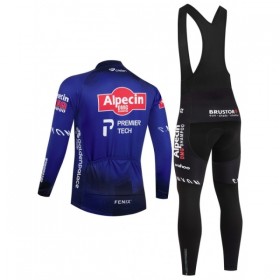 Fietskleding (Fietsshirt Lange Mouw + Lange Koersbroek) 2026 Alpecin Premier Tech - Blauw