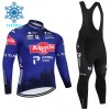 Fietskleding (Fietsshirt Lange Mouw + Lange Koersbroek) 2026 Alpecin Premier Tech Winter Thermal Fleece - Blauw