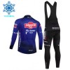 Fietskleding (Fietsshirt Lange Mouw + Lange Koersbroek) 2026 Alpecin Premier Tech Winter Thermal Fleece - Blauw