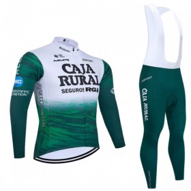 Fietskleding (Fietsshirt Lange Mouw + Lange Koersbroek) 2026 Caja Rural Seguros RGA - Groente