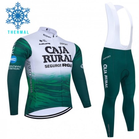 Fietskleding (Fietsshirt Lange Mouw + Lange Koersbroek) 2026 Caja Rural Seguros RGA Winter Thermal Fleece - Groente Fietskleding (Fietsshirt Lange Mouw + Lange Koersbroek) 2026 Caja Rural Seguros RGA Winter Thermal Fleece - Groente
