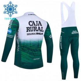 Fietskleding (Fietsshirt Lange Mouw + Lange Koersbroek) 2026 Caja Rural Seguros RGA Winter Thermal Fleece - Groente