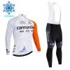 Fietskleding (Fietsshirt Lange Mouw + Lange Koersbroek) 2026 Cannondale Winter Thermal Fleece - Wit Fietskleding (Fietsshirt Lange Mouw + Lange Koersbroek) 2026 Cannondale Winter Thermal Fleece - Wit
