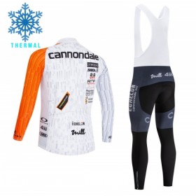 Fietskleding (Fietsshirt Lange Mouw + Lange Koersbroek) 2026 Cannondale Winter Thermal Fleece - Wit