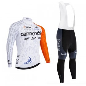 Fietskleding (Fietsshirt Lange Mouw + Lange Koersbroek) 2026 Cannondale - Wit