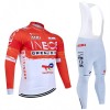 Fietskleding (Fietsshirt Lange Mouw + Lange Koersbroek) 2026 INEOS Grenadiers - Rood