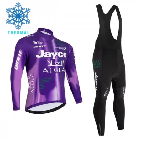 Fietskleding (Fietsshirt Lange Mouw + Lange Koersbroek) 2026 Jayco Alula Purple Version Winter Thermal Fleece Fietskleding (Fietsshirt Lange Mouw + Lange Koersbroek) 2026 Jayco Alula Purple Version Winter Thermal Fleece