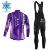 Fietskleding (Fietsshirt Lange Mouw + Lange Koersbroek) 2026 Jayco Alula Purple Version Winter Thermal Fleece
