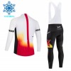 Fietskleding (Fietsshirt Lange Mouw + Lange Koersbroek) 2026 Redbull Factory Winter Thermal Fleece - Wit
