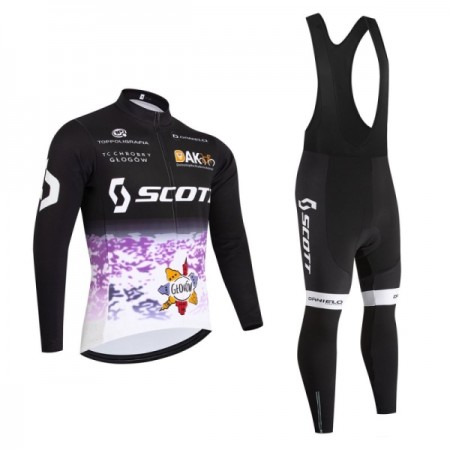 Fietskleding (Fietsshirt Lange Mouw + Lange Koersbroek) 2026 Scott - Zwart
