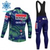 Fietskleding (Fietsshirt Lange Mouw + Lange Koersbroek) 2026 Soudal Quick Step Winter Thermal Fleece - Blauw
