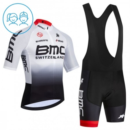 Kind Fietskleding (Fietsshirt + Korte Koersbroek) 2026 BMC Switzerland - Wit Kind Fietskleding (Fietsshirt + Korte Koersbroek) 2026 BMC Switzerland - Wit