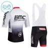 Kind Fietskleding (Fietsshirt + Korte Koersbroek) 2026 BMC Switzerland - Wit