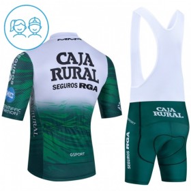 Kind Fietskleding (Fietsshirt + Korte Koersbroek) 2026 Caja Rural Seguros RGA - Groente