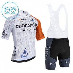 Kind Fietskleding (Fietsshirt + Korte Koersbroek) 2026 Cannondale - Wit