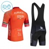 Kind Fietskleding (Fietsshirt + Korte Koersbroek) 2026 Euskaltel Euskadi - Oranje