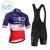 Kind Fietskleding (Fietsshirt + Korte Koersbroek) 2026 INEOS Grenadiers France Champion - Blauw Kind Fietskleding (Fietsshirt + Korte Koersbroek) 2026 INEOS Grenadiers France Champion - Blauw