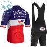 Kind Fietskleding (Fietsshirt + Korte Koersbroek) 2026 INEOS Grenadiers France Champion - Blauw