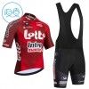 Kind Fietskleding (Fietsshirt + Korte Koersbroek) 2026 Lotto Intermarche - Rood