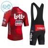 Kind Fietskleding (Fietsshirt + Korte Koersbroek) 2026 Lotto Intermarche - Rood