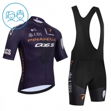 Kind Fietskleding (Fietsshirt + Korte Koersbroek) 2026 Q36.5 - Zwart