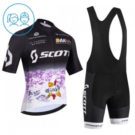 Kind Fietskleding (Fietsshirt + Korte Koersbroek) 2026 Scott - Zwart