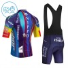 Kind Fietskleding (Fietsshirt + Korte Koersbroek) 2026 Solution Tech NIPPO Rali - Blauw