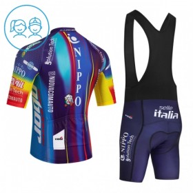 Kind Fietskleding (Fietsshirt + Korte Koersbroek) 2026 Solution Tech NIPPO Rali - Blauw