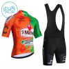 Kind Fietskleding (Fietsshirt + Korte Koersbroek) 2026 St Michel - Oranje