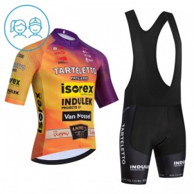 Kind Fietskleding (Fietsshirt + Korte Koersbroek) 2026 Tarteletto Isorex - Geel