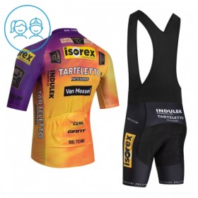Kind Fietskleding (Fietsshirt + Korte Koersbroek) 2026 Tarteletto Isorex - Geel