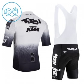 Kind Fietskleding (Fietsshirt + Korte Koersbroek) 2026 Tirol KTM - Wit