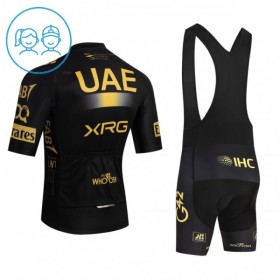 Kind Fietskleding (Fietsshirt + Korte Koersbroek) 2026 UAE TEAM EMIRATES XRG - Geel