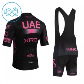 Kind Fietskleding (Fietsshirt + Korte Koersbroek) 2026 UAE TEAM EMIRATES XRG - Roze