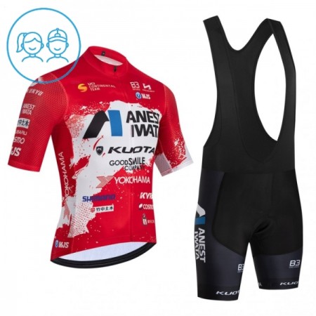 Kind Fietskleding (Fietsshirt + Korte Koersbroek) 2026 Ukyo - Rood
