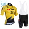 Kind Fietskleding (Fietsshirt + Korte Koersbroek) 2026 Visma Lease A Bike - Geel