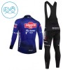 Kind Fietskleding (Fietsshirt Lange Mouw + Lange Koersbroek) 2026 Alpecin Premier Tech - Blauw