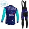 Kind Fietskleding (Fietsshirt Lange Mouw + Lange Koersbroek) 2026 Bahrain Victorious - Blauw
