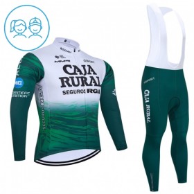 Kind Fietskleding (Fietsshirt Lange Mouw + Lange Koersbroek) 2026 Caja Rural Seguros RGA - Groente