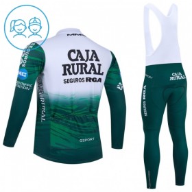 Kind Fietskleding (Fietsshirt Lange Mouw + Lange Koersbroek) 2026 Caja Rural Seguros RGA - Groente